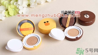 missha謎尚linefriends氣墊bb霜限量版粉餅真假辨別圖