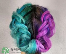 彩虹染發圖片大全_彩虹發型圖片