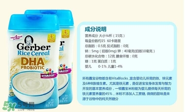 嘉寶dha米粉含鐵嗎？ 嘉寶dha米粉含鐵量多少？