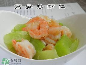 萵筍可以和蝦一起吃嗎？萵筍能和蝦仁一起吃嗎？