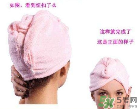 干發帽怎么用？干發帽干發巾使用方法圖解