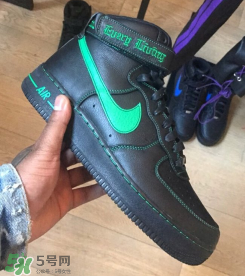 vlone與nike air force 1high聯名款運動鞋配色有哪幾種？