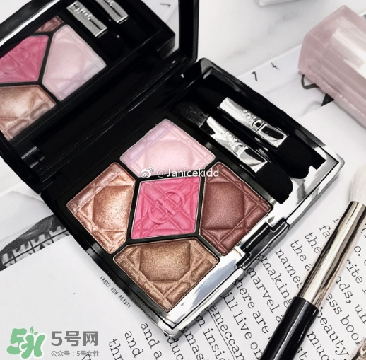 迪奧2017限定五色眼影多少錢？迪奧2017限定五色眼影色號試色