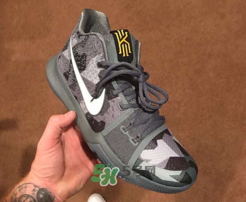 nike kyrie 3 girls eybl會發售嗎？歐文3代精英賽灰色迷彩實物