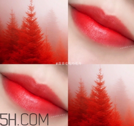 橘紅色口紅是什么顏色？橘紅色口紅試色效果圖