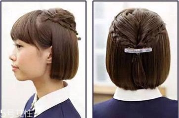 短發怎么做新娘造型？編發好看又簡單