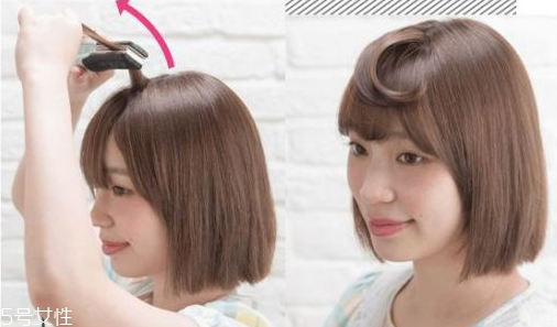 大臉女生適合的短發發型 短發打理步驟