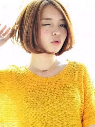大臉女生適合的短發發型 短發打理步驟