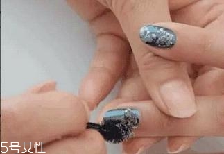 創意星空美甲圖片教程2018
