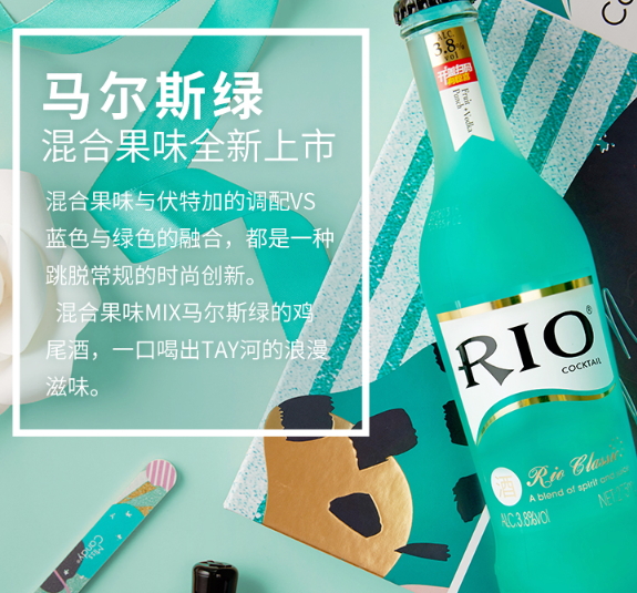 rio馬爾斯綠雞尾酒好喝嗎？rio馬爾斯綠什么味道