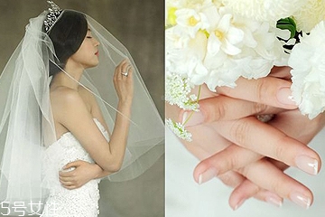 婚紗美甲圖片2022新款式 簡單優雅時尚7款婚紗美甲