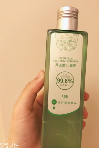 蘆薈水可以當爽膚水用嗎？